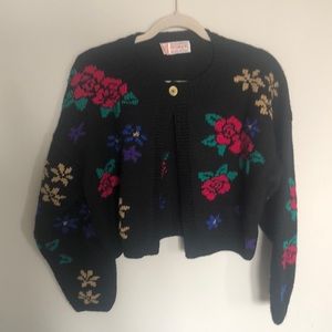 Vintage putumayo wool cardigan oversized s